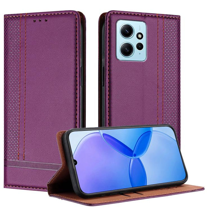 Funda para teléfono de cuero vegano resistente a los arañazos con diseño de costuras, For Redmi K60 Ultra, For Redmi K70, For Redmi 12 4G, For Redmi Note 12S, For Redmi Note 12 4G Global, For Redmi Note 12 Turbo, For Redmi Note 12 Pro+ Global          ...