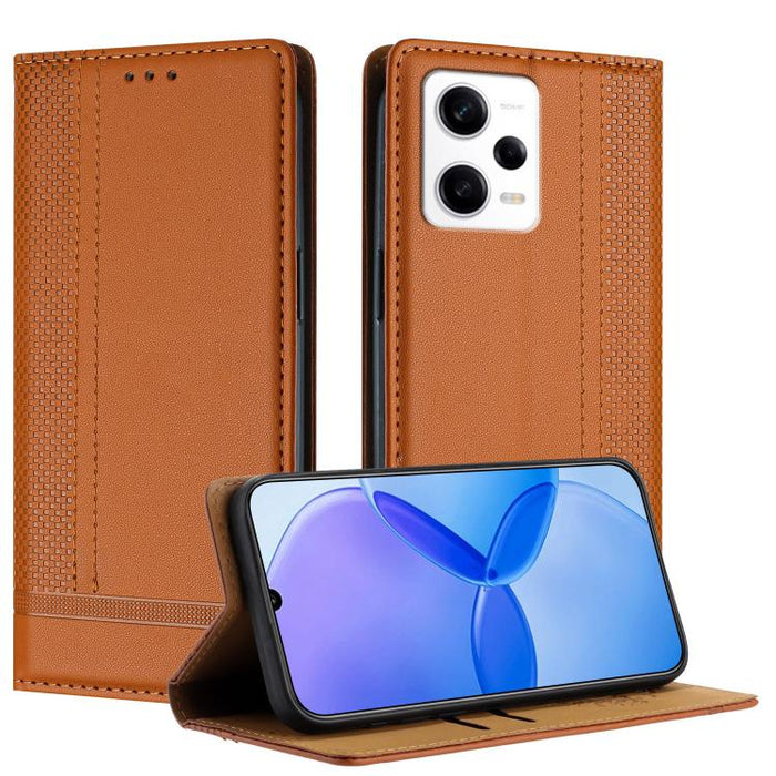 Funda para teléfono de cuero vegano resistente a los arañazos con diseño de costuras, For Redmi K60 Ultra, For Redmi K70, For Redmi 12 4G, For Redmi Note 12S, For Redmi Note 12 4G Global, For Redmi Note 12 Turbo, For Redmi Note 12 Pro+ Global          ...