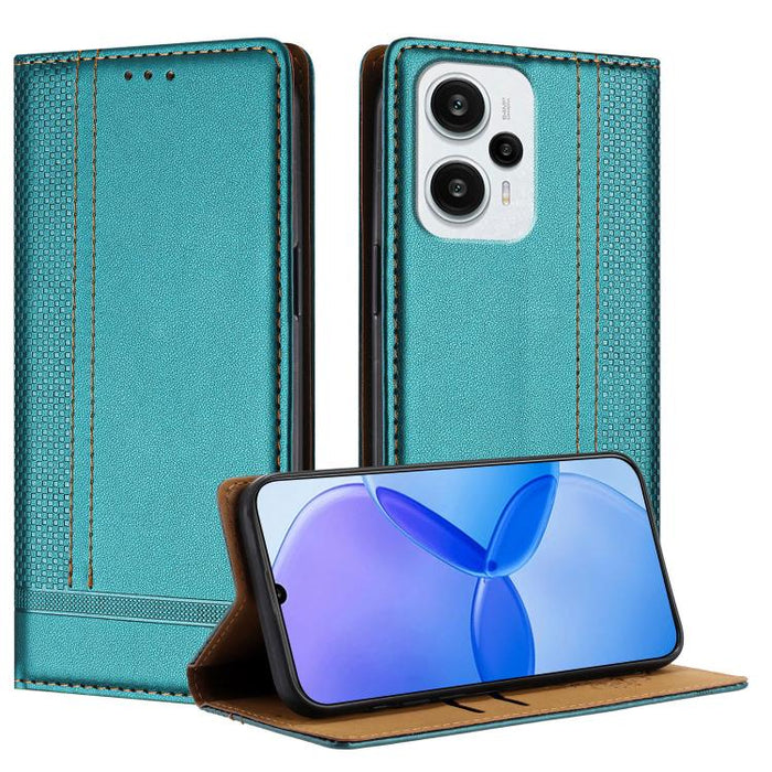Funda para teléfono de cuero vegano resistente a los arañazos con diseño de costuras, For Redmi K60 Ultra, For Redmi K70, For Redmi 12 4G, For Redmi Note 12S, For Redmi Note 12 4G Global, For Redmi Note 12 Turbo, For Redmi Note 12 Pro+ Global          ...