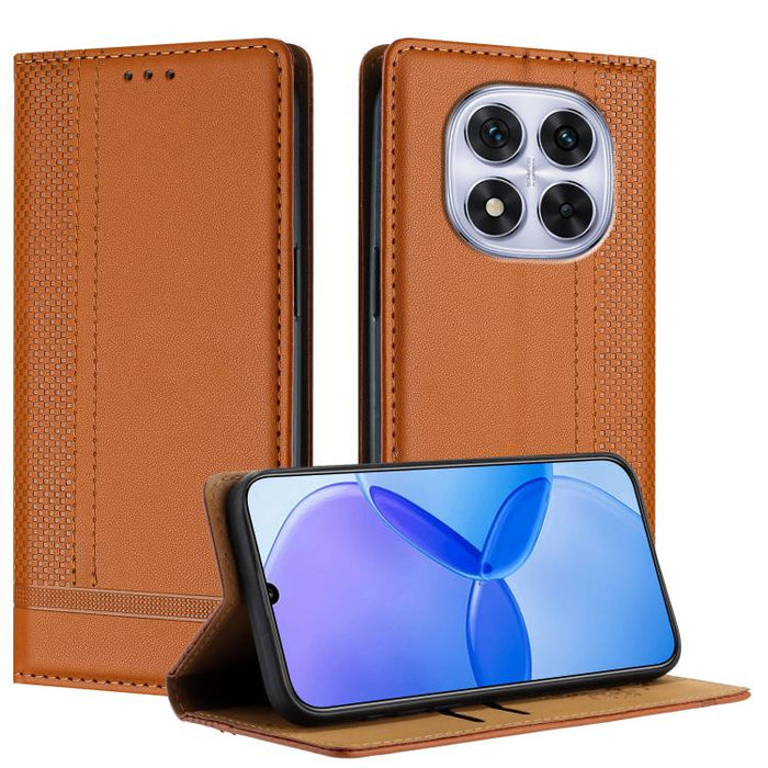 Funda para teléfono de cuero vegano resistente a los arañazos con diseño de costuras, For Redmi Note 14 Pro 5G, For Redmi 14C 4G, For Redmi 13 4G, For Redmi Turbo 3, For Redmi A3, For Redmi Note 13 Pro 4G, For Redmi Note 13 4G, For Redmi K70E          ...