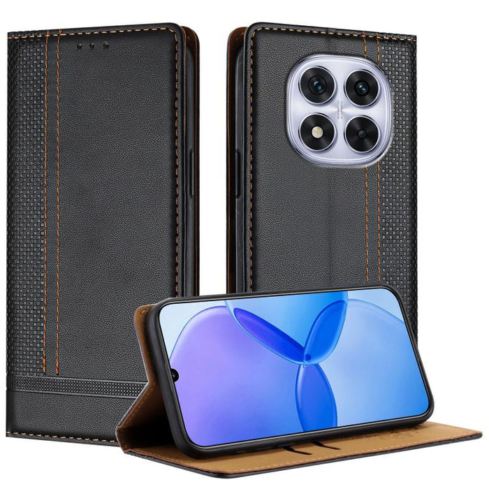Funda para teléfono de cuero vegano resistente a los arañazos con diseño de costuras, For Redmi Note 14 Pro 5G, For Redmi 14C 4G, For Redmi 13 4G, For Redmi Turbo 3, For Redmi A3, For Redmi Note 13 Pro 4G, For Redmi Note 13 4G, For Redmi K70E          ...