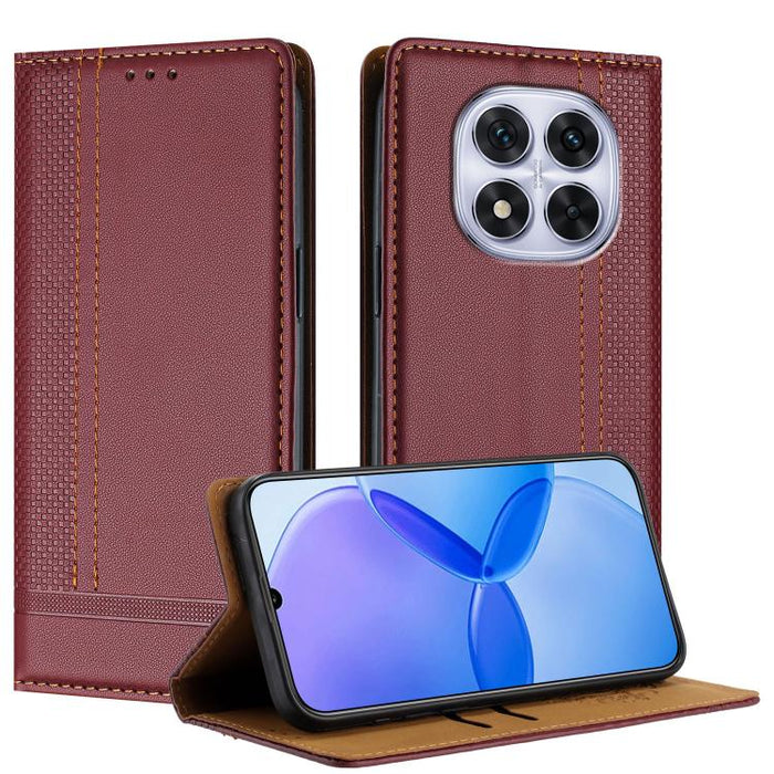 Funda para teléfono de cuero vegano resistente a los arañazos con diseño de costuras, For Redmi Note 14 Pro 5G, For Redmi 14C 4G, For Redmi 13 4G, For Redmi Turbo 3, For Redmi A3, For Redmi Note 13 Pro 4G, For Redmi Note 13 4G, For Redmi K70E          ...