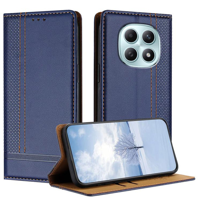 Funda para teléfono de cuero vegano resistente a los arañazos con diseño de costuras, For Redmi K90 Max 5G, For Redmi 15a 5G, For Redmi A7 Pro 4G 171mm, For Redmi Turbo 5 Max 5G, For Redmi Turbo 5 5G / Poco X8 Pro 5G                                    ...