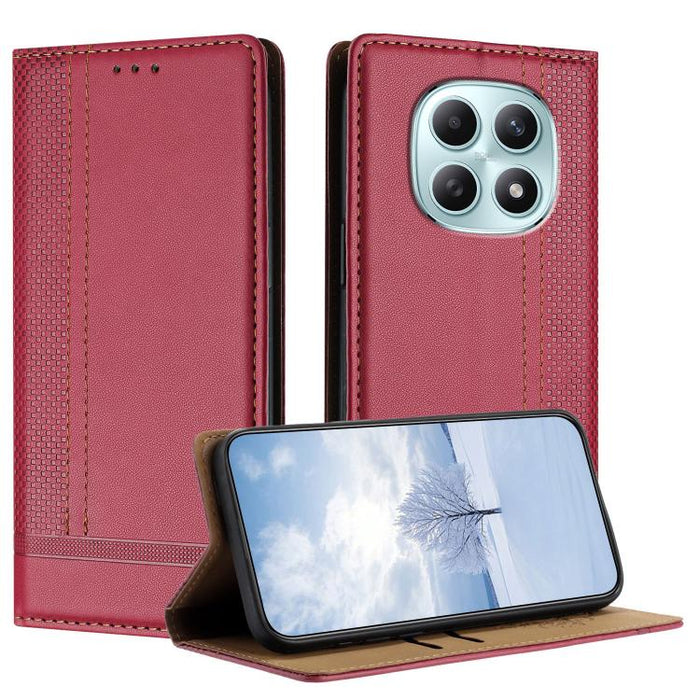 Funda para teléfono de cuero vegano resistente a los arañazos con diseño de costuras, For Redmi K90 Max 5G, For Redmi 15a 5G, For Redmi A7 Pro 4G 171mm, For Redmi Turbo 5 Max 5G, For Redmi Turbo 5 5G / Poco X8 Pro 5G                                    ...