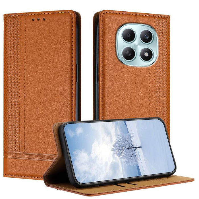 Funda para teléfono de cuero vegano resistente a los arañazos con diseño de costuras, For Redmi K90 Max 5G, For Redmi 15a 5G, For Redmi A7 Pro 4G 171mm, For Redmi Turbo 5 Max 5G, For Redmi Turbo 5 5G / Poco X8 Pro 5G                                    ...