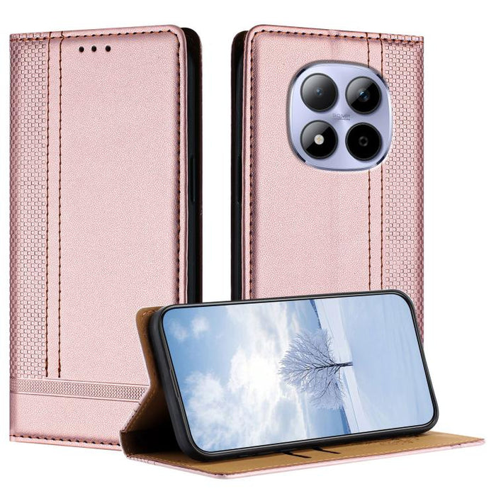 Funda para teléfono de cuero vegano resistente a los arañazos con diseño de costuras, For Redmi K90 Max 5G, For Redmi 15a 5G, For Redmi A7 Pro 4G 171mm, For Redmi Turbo 5 Max 5G, For Redmi Turbo 5 5G / Poco X8 Pro 5G                                    ...