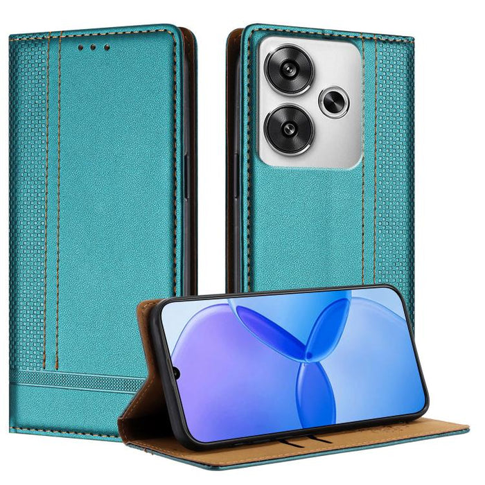 Funda para teléfono de cuero vegano resistente a los arañazos con diseño de costuras, For Redmi Note 14 Pro 5G, For Redmi 14C 4G, For Redmi 13 4G, For Redmi Turbo 3, For Redmi A3, For Redmi Note 13 Pro 4G, For Redmi Note 13 4G, For Redmi K70E          ...