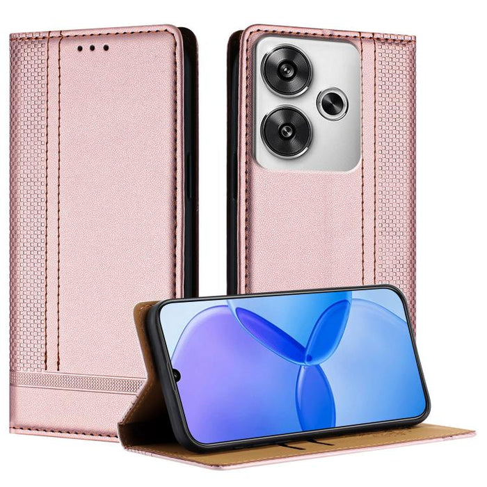 Funda para teléfono de cuero vegano resistente a los arañazos con diseño de costuras, For Redmi Note 14 Pro 5G, For Redmi 14C 4G, For Redmi 13 4G, For Redmi Turbo 3, For Redmi A3, For Redmi Note 13 Pro 4G, For Redmi Note 13 4G, For Redmi K70E          ...