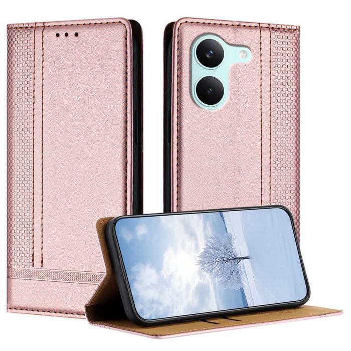 Funda para teléfono de cuero vegano resistente a los arañazos con diseño de costuras, For Redmi K90 Max 5G, For Redmi 15a 5G, For Redmi A7 Pro 4G 171mm, For Redmi Turbo 5 Max 5G, For Redmi Turbo 5 5G / Poco X8 Pro 5G                                    ...