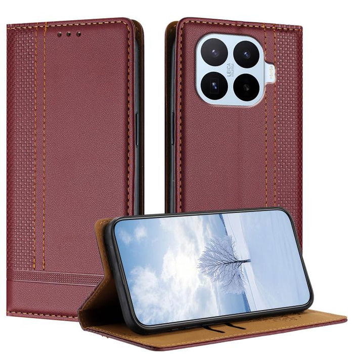 Funda para teléfono de cuero vegano resistente a los arañazos con diseño de costuras, For Xiaomi 17 Max 5G, For Xiaomi 17T Pro 5G, For Xiaomi 17T 5G, For Xiaomi Poco X8 Pro Max 5G, For Xiaomi Poco M8 Pro 5G, For Xiaomi Poco M8 5G, For Xiaomi 17 Ultra  ...
