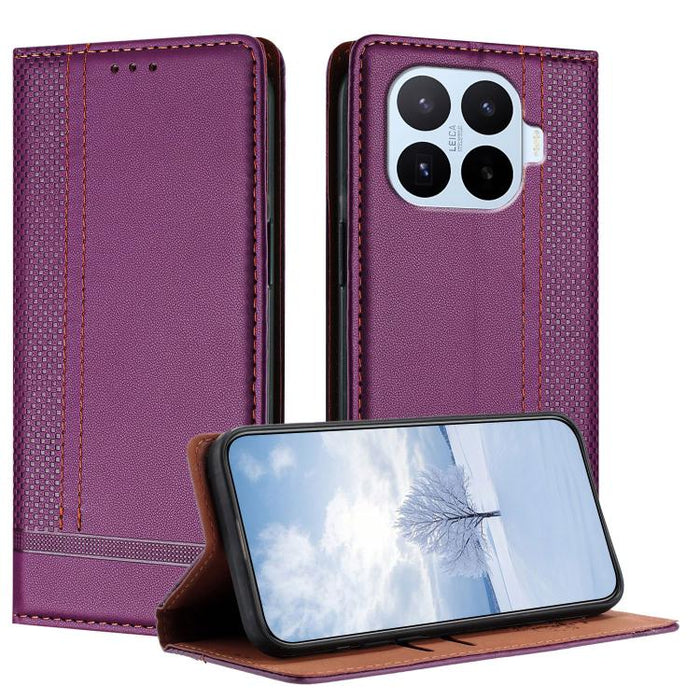 Funda para teléfono de cuero vegano resistente a los arañazos con diseño de costuras, For Xiaomi 17 Max 5G, For Xiaomi 17T Pro 5G, For Xiaomi 17T 5G, For Xiaomi Poco X8 Pro Max 5G, For Xiaomi Poco M8 Pro 5G, For Xiaomi Poco M8 5G, For Xiaomi 17 Ultra  ...