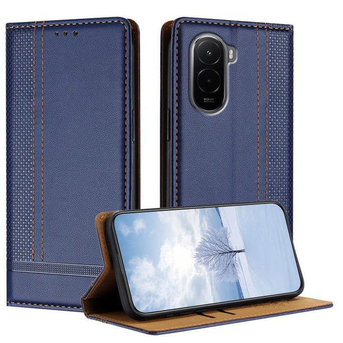 Funda para teléfono de cuero vegano resistente a los arañazos con diseño de costuras, For Xiaomi Poco C85 4G, For Xiaomi Poco M7 4G 171mm, For Xiaomi 15T Pro 5G, For Xiaomi 15T 5G, For Xiaomi Civi 5 Pro, For Xiaomi 15S Pro, For Xiaomi 15 Ultra         ...