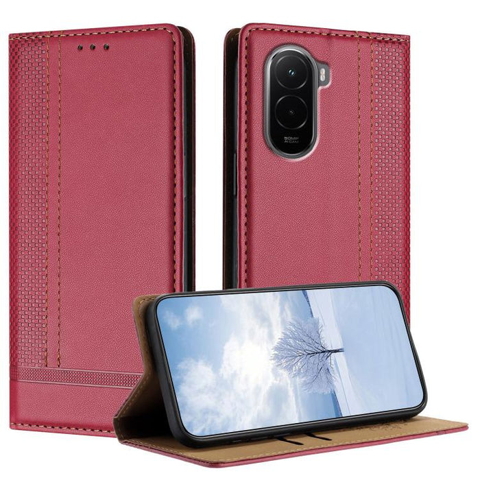 Funda para teléfono de cuero vegano resistente a los arañazos con diseño de costuras, For Xiaomi Poco C85 4G, For Xiaomi Poco M7 4G 171mm, For Xiaomi 15T Pro 5G, For Xiaomi 15T 5G, For Xiaomi Civi 5 Pro, For Xiaomi 15S Pro, For Xiaomi 15 Ultra         ...