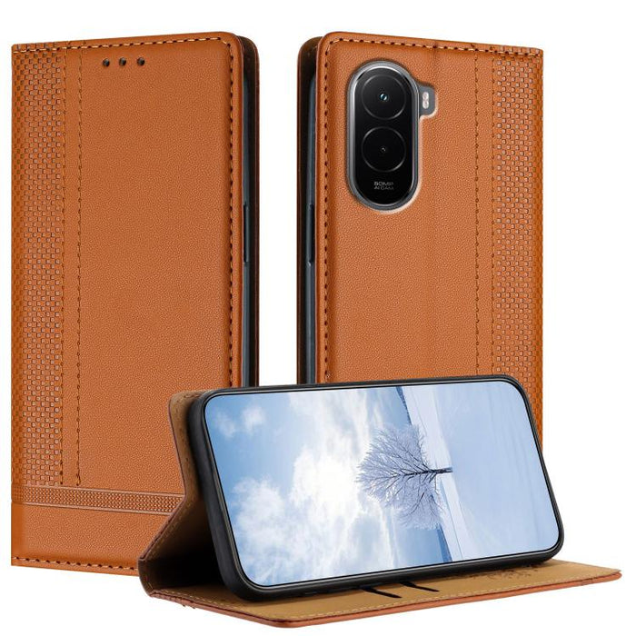 Funda para teléfono de cuero vegano resistente a los arañazos con diseño de costuras, For Xiaomi Poco C85 4G, For Xiaomi Poco M7 4G 171mm, For Xiaomi 15T Pro 5G, For Xiaomi 15T 5G, For Xiaomi Civi 5 Pro, For Xiaomi 15S Pro, For Xiaomi 15 Ultra         ...