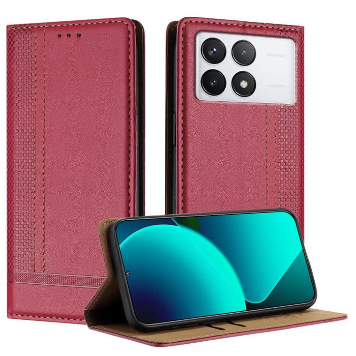 Funda para teléfono de cuero vegano resistente a los arañazos con diseño de costuras, For Xiaomi Poco C85 4G, For Xiaomi Poco M7 4G 171mm, For Xiaomi 15T Pro 5G, For Xiaomi 15T 5G, For Xiaomi Civi 5 Pro, For Xiaomi 15S Pro, For Xiaomi 15 Ultra         ...
