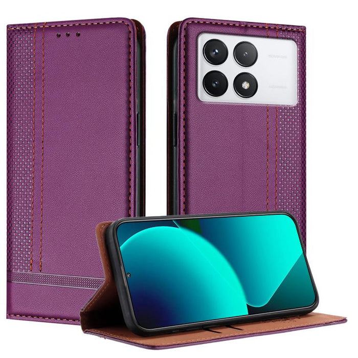 Funda para teléfono de cuero vegano resistente a los arañazos con diseño de costuras, For Xiaomi Poco C85 4G, For Xiaomi Poco M7 4G 171mm, For Xiaomi 15T Pro 5G, For Xiaomi 15T 5G, For Xiaomi Civi 5 Pro, For Xiaomi 15S Pro, For Xiaomi 15 Ultra         ...