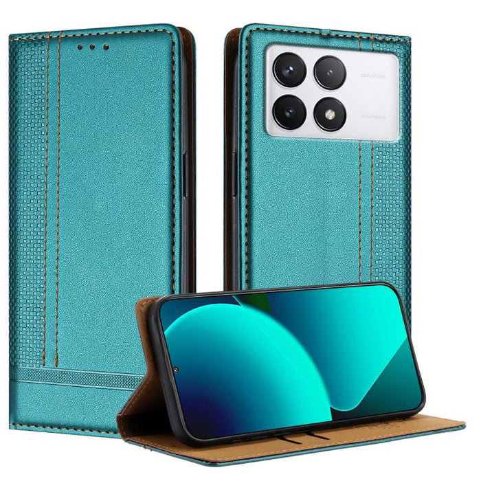 Funda para teléfono de cuero vegano resistente a los arañazos con diseño de costuras, For Xiaomi Poco C85 4G, For Xiaomi Poco M7 4G 171mm, For Xiaomi 15T Pro 5G, For Xiaomi 15T 5G, For Xiaomi Civi 5 Pro, For Xiaomi 15S Pro, For Xiaomi 15 Ultra         ...