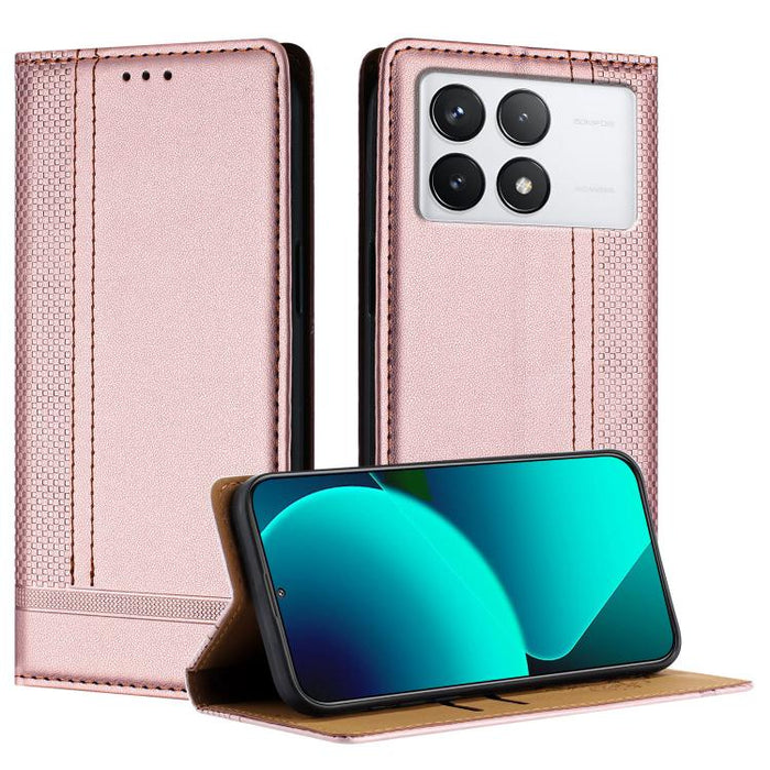 Funda para teléfono de cuero vegano resistente a los arañazos con diseño de costuras, For Xiaomi Poco C85 4G, For Xiaomi Poco M7 4G 171mm, For Xiaomi 15T Pro 5G, For Xiaomi 15T 5G, For Xiaomi Civi 5 Pro, For Xiaomi 15S Pro, For Xiaomi 15 Ultra         ...