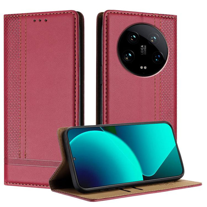 Funda para teléfono de cuero vegano resistente a los arañazos con diseño de costuras, For Xiaomi Poco C85 4G, For Xiaomi Poco M7 4G 171mm, For Xiaomi 15T Pro 5G, For Xiaomi 15T 5G, For Xiaomi Civi 5 Pro, For Xiaomi 15S Pro, For Xiaomi 15 Ultra         ...