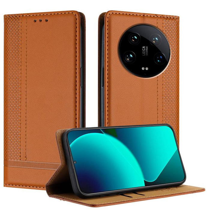 Funda para teléfono de cuero vegano resistente a los arañazos con diseño de costuras, For Xiaomi Poco C85 4G, For Xiaomi Poco M7 4G 171mm, For Xiaomi 15T Pro 5G, For Xiaomi 15T 5G, For Xiaomi Civi 5 Pro, For Xiaomi 15S Pro, For Xiaomi 15 Ultra         ...