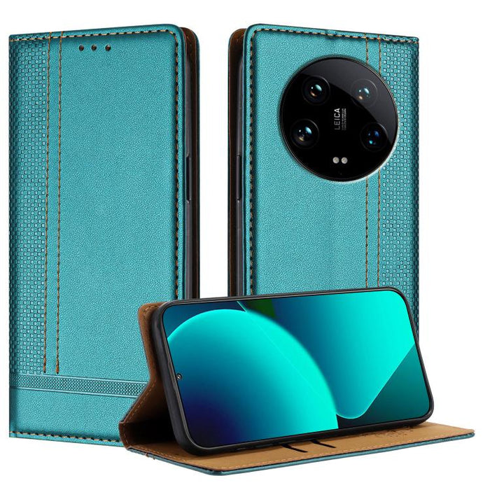 Funda para teléfono de cuero vegano resistente a los arañazos con diseño de costuras, For Xiaomi Poco C85 4G, For Xiaomi Poco M7 4G 171mm, For Xiaomi 15T Pro 5G, For Xiaomi 15T 5G, For Xiaomi Civi 5 Pro, For Xiaomi 15S Pro, For Xiaomi 15 Ultra         ...
