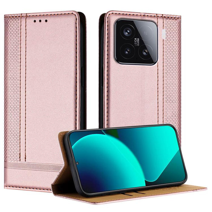 Funda para teléfono de cuero vegano resistente a los arañazos con diseño de costuras, For Xiaomi Poco C85 4G, For Xiaomi Poco M7 4G 171mm, For Xiaomi 15T Pro 5G, For Xiaomi 15T 5G, For Xiaomi Civi 5 Pro, For Xiaomi 15S Pro, For Xiaomi 15 Ultra         ...