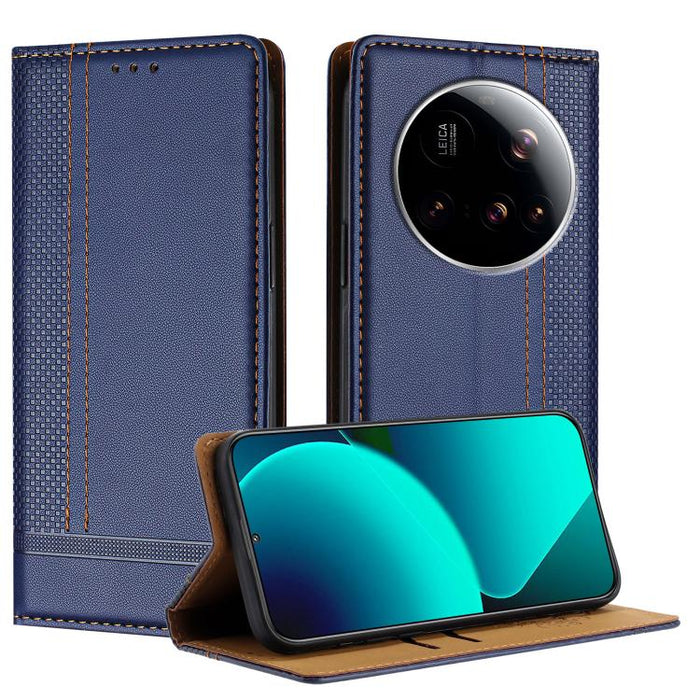Funda para teléfono de cuero vegano resistente a los arañazos con diseño de costuras, For Xiaomi Poco C85 4G, For Xiaomi Poco M7 4G 171mm, For Xiaomi 15T Pro 5G, For Xiaomi 15T 5G, For Xiaomi Civi 5 Pro, For Xiaomi 15S Pro, For Xiaomi 15 Ultra         ...