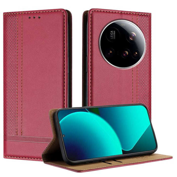 Funda para teléfono de cuero vegano resistente a los arañazos con diseño de costuras, For Xiaomi Poco C85 4G, For Xiaomi Poco M7 4G 171mm, For Xiaomi 15T Pro 5G, For Xiaomi 15T 5G, For Xiaomi Civi 5 Pro, For Xiaomi 15S Pro, For Xiaomi 15 Ultra         ...