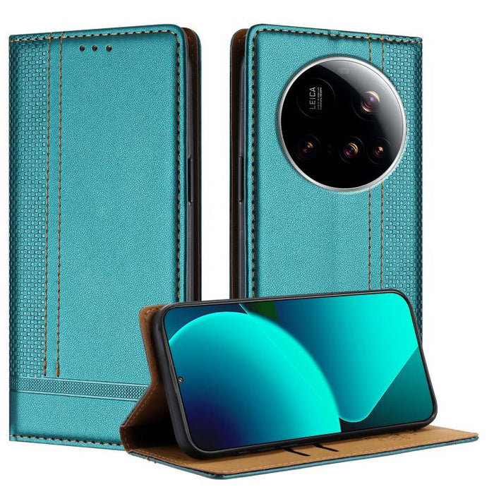 Funda para teléfono de cuero vegano resistente a los arañazos con diseño de costuras, For Xiaomi Poco C85 4G, For Xiaomi Poco M7 4G 171mm, For Xiaomi 15T Pro 5G, For Xiaomi 15T 5G, For Xiaomi Civi 5 Pro, For Xiaomi 15S Pro, For Xiaomi 15 Ultra         ...