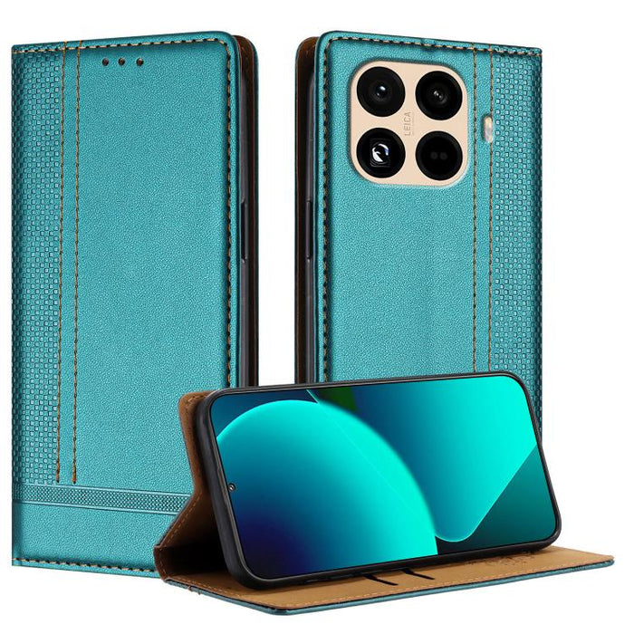 Funda para teléfono de cuero vegano resistente a los arañazos con diseño de costuras, For Xiaomi Poco C85 4G, For Xiaomi Poco M7 4G 171mm, For Xiaomi 15T Pro 5G, For Xiaomi 15T 5G, For Xiaomi Civi 5 Pro, For Xiaomi 15S Pro, For Xiaomi 15 Ultra         ...