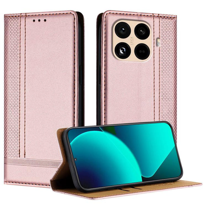 Funda para teléfono de cuero vegano resistente a los arañazos con diseño de costuras, For Xiaomi Poco C85 4G, For Xiaomi Poco M7 4G 171mm, For Xiaomi 15T Pro 5G, For Xiaomi 15T 5G, For Xiaomi Civi 5 Pro, For Xiaomi 15S Pro, For Xiaomi 15 Ultra         ...