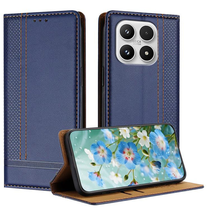 Funda para teléfono de cuero vegano resistente a los arañazos con diseño de costuras, For Xiaomi 17 Max 5G, For Xiaomi 17T Pro 5G, For Xiaomi 17T 5G, For Xiaomi Poco X8 Pro Max 5G, For Xiaomi Poco M8 Pro 5G, For Xiaomi Poco M8 5G, For Xiaomi 17 Ultra  ...