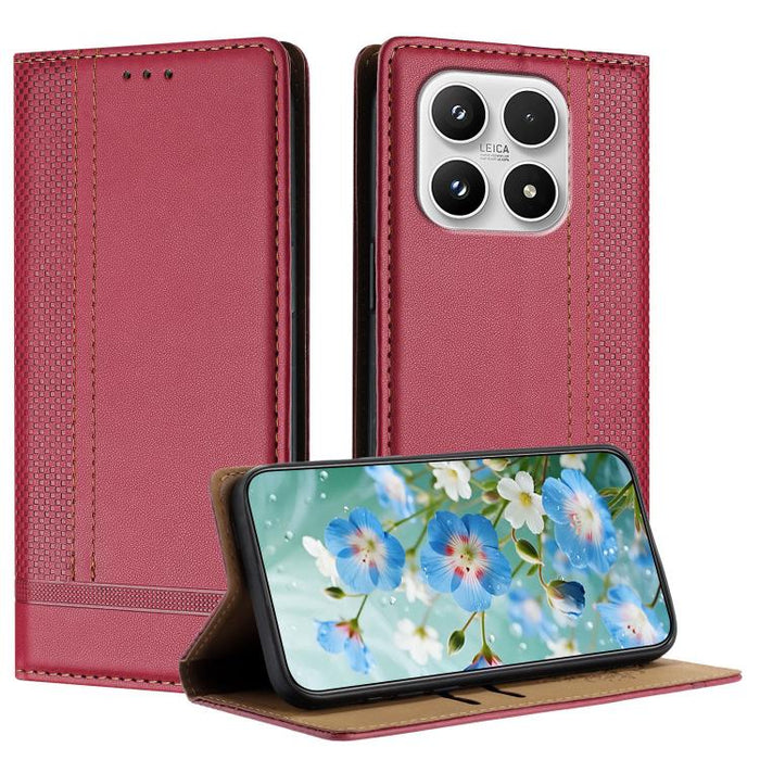 Funda para teléfono de cuero vegano resistente a los arañazos con diseño de costuras, For Xiaomi 17 Max 5G, For Xiaomi 17T Pro 5G, For Xiaomi 17T 5G, For Xiaomi Poco X8 Pro Max 5G, For Xiaomi Poco M8 Pro 5G, For Xiaomi Poco M8 5G, For Xiaomi 17 Ultra  ...