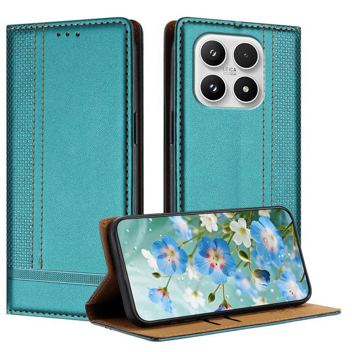 Funda para teléfono de cuero vegano resistente a los arañazos con diseño de costuras, For Xiaomi 17 Max 5G, For Xiaomi 17T Pro 5G, For Xiaomi 17T 5G, For Xiaomi Poco X8 Pro Max 5G, For Xiaomi Poco M8 Pro 5G, For Xiaomi Poco M8 5G, For Xiaomi 17 Ultra  ...