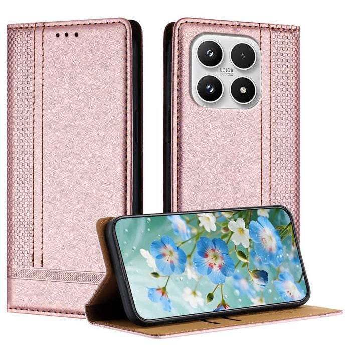 Funda para teléfono de cuero vegano resistente a los arañazos con diseño de costuras, For Xiaomi 17 Max 5G, For Xiaomi 17T Pro 5G, For Xiaomi 17T 5G, For Xiaomi Poco X8 Pro Max 5G, For Xiaomi Poco M8 Pro 5G, For Xiaomi Poco M8 5G, For Xiaomi 17 Ultra  ...