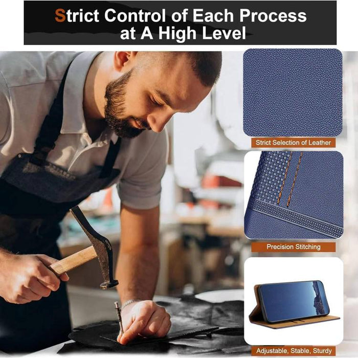 Funda para teléfono de cuero vegano resistente a los arañazos con diseño de costuras, For Xiaomi 17 Max 5G, For Xiaomi 17T Pro 5G, For Xiaomi 17T 5G, For Xiaomi Poco X8 Pro Max 5G, For Xiaomi Poco M8 Pro 5G, For Xiaomi Poco M8 5G, For Xiaomi 17 Ultra  ...