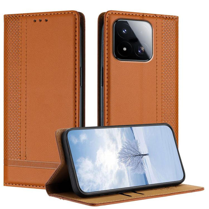 Funda para teléfono de cuero vegano resistente a los arañazos con diseño de costuras, For Xiaomi 17 Max 5G, For Xiaomi 17T Pro 5G, For Xiaomi 17T 5G, For Xiaomi Poco X8 Pro Max 5G, For Xiaomi Poco M8 Pro 5G, For Xiaomi Poco M8 5G, For Xiaomi 17 Ultra  ...