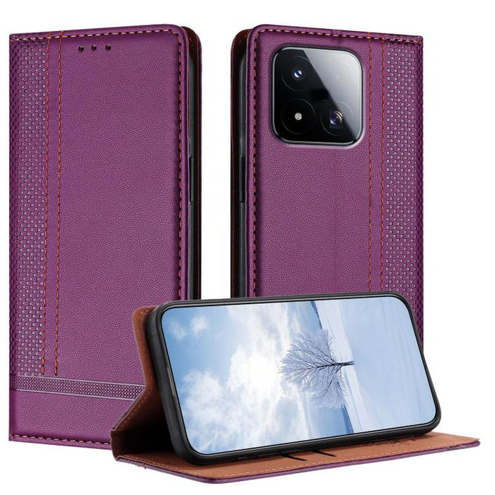 Funda para teléfono de cuero vegano resistente a los arañazos con diseño de costuras, For Xiaomi 17 Max 5G, For Xiaomi 17T Pro 5G, For Xiaomi 17T 5G, For Xiaomi Poco X8 Pro Max 5G, For Xiaomi Poco M8 Pro 5G, For Xiaomi Poco M8 5G, For Xiaomi 17 Ultra  ...