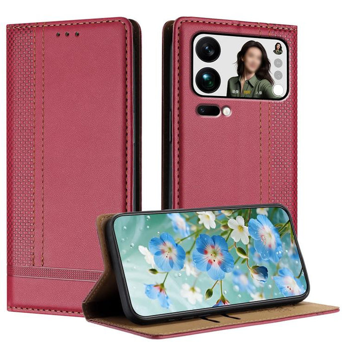 Funda para teléfono de cuero vegano resistente a los arañazos con diseño de costuras, For Xiaomi 17 Max 5G, For Xiaomi 17T Pro 5G, For Xiaomi 17T 5G, For Xiaomi Poco X8 Pro Max 5G, For Xiaomi Poco M8 Pro 5G, For Xiaomi Poco M8 5G, For Xiaomi 17 Ultra  ...
