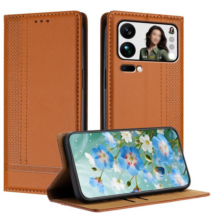 Funda para teléfono de cuero vegano resistente a los arañazos con diseño de costuras, For Xiaomi 17 Max 5G, For Xiaomi 17T Pro 5G, For Xiaomi 17T 5G, For Xiaomi Poco X8 Pro Max 5G, For Xiaomi Poco M8 Pro 5G, For Xiaomi Poco M8 5G, For Xiaomi 17 Ultra  ...