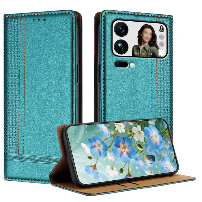 Funda para teléfono de cuero vegano resistente a los arañazos con diseño de costuras, For Xiaomi 17 Max 5G, For Xiaomi 17T Pro 5G, For Xiaomi 17T 5G, For Xiaomi Poco X8 Pro Max 5G, For Xiaomi Poco M8 Pro 5G, For Xiaomi Poco M8 5G, For Xiaomi 17 Ultra  ...