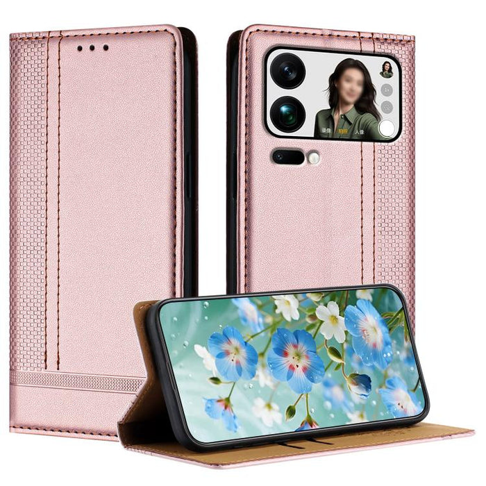 Funda para teléfono de cuero vegano resistente a los arañazos con diseño de costuras, For Xiaomi 17 Max 5G, For Xiaomi 17T Pro 5G, For Xiaomi 17T 5G, For Xiaomi Poco X8 Pro Max 5G, For Xiaomi Poco M8 Pro 5G, For Xiaomi Poco M8 5G, For Xiaomi 17 Ultra  ...