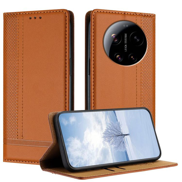 Funda para teléfono de cuero vegano resistente a los arañazos con diseño de costuras, For Xiaomi 17 Max 5G, For Xiaomi 17T Pro 5G, For Xiaomi 17T 5G, For Xiaomi Poco X8 Pro Max 5G, For Xiaomi Poco M8 Pro 5G, For Xiaomi Poco M8 5G, For Xiaomi 17 Ultra  ...