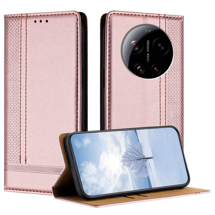 Funda para teléfono de cuero vegano resistente a los arañazos con diseño de costuras, For Xiaomi 17 Max 5G, For Xiaomi 17T Pro 5G, For Xiaomi 17T 5G, For Xiaomi Poco X8 Pro Max 5G, For Xiaomi Poco M8 Pro 5G, For Xiaomi Poco M8 5G, For Xiaomi 17 Ultra  ...