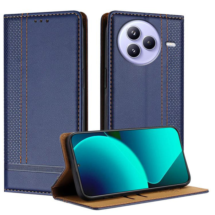 Funda para teléfono de cuero vegano resistente a los arañazos con diseño de costuras, For Xiaomi Poco C85 4G, For Xiaomi Poco M7 4G 171mm, For Xiaomi 15T Pro 5G, For Xiaomi 15T 5G, For Xiaomi Civi 5 Pro, For Xiaomi 15S Pro, For Xiaomi 15 Ultra         ...