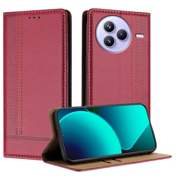 Funda para teléfono de cuero vegano resistente a los arañazos con diseño de costuras, For Xiaomi Poco C85 4G, For Xiaomi Poco M7 4G 171mm, For Xiaomi 15T Pro 5G, For Xiaomi 15T 5G, For Xiaomi Civi 5 Pro, For Xiaomi 15S Pro, For Xiaomi 15 Ultra         ...