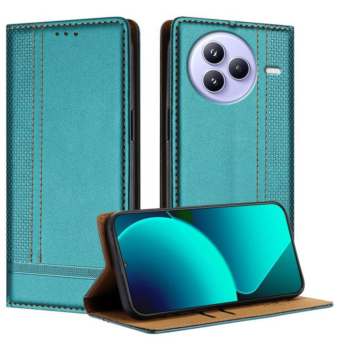 Funda para teléfono de cuero vegano resistente a los arañazos con diseño de costuras, For Xiaomi Poco C85 4G, For Xiaomi Poco M7 4G 171mm, For Xiaomi 15T Pro 5G, For Xiaomi 15T 5G, For Xiaomi Civi 5 Pro, For Xiaomi 15S Pro, For Xiaomi 15 Ultra         ...