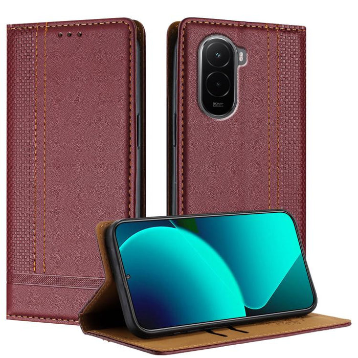 Funda para teléfono de cuero vegano resistente a los arañazos con diseño de costuras, For Xiaomi 17 Max 5G, For Xiaomi 17T Pro 5G, For Xiaomi 17T 5G, For Xiaomi Poco X8 Pro Max 5G, For Xiaomi Poco M8 Pro 5G, For Xiaomi Poco M8 5G, For Xiaomi 17 Ultra  ...