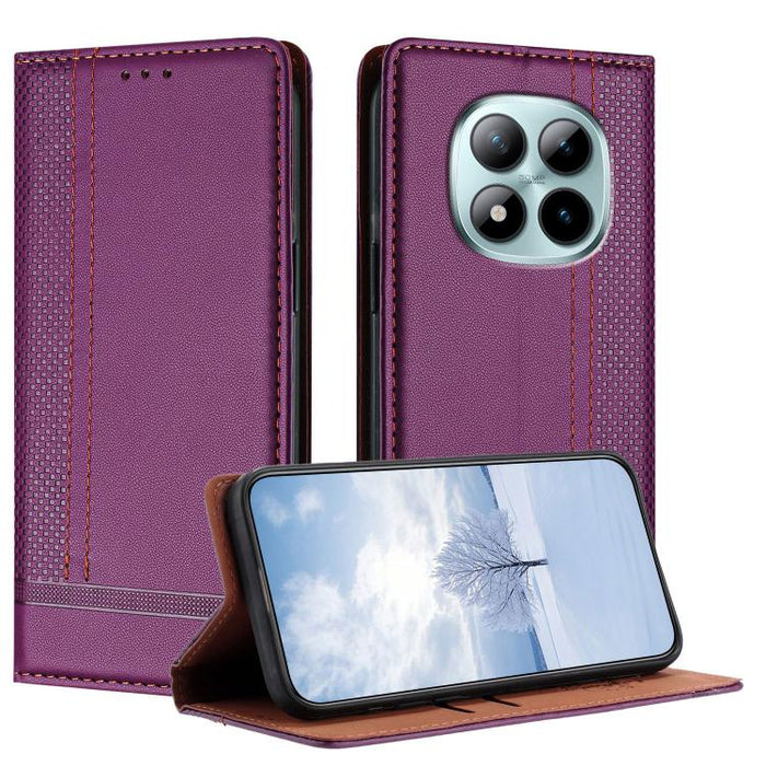 Funda para teléfono de cuero vegano resistente a los arañazos con diseño de costuras, For Xiaomi 17 Max 5G, For Xiaomi 17T Pro 5G, For Xiaomi 17T 5G, For Xiaomi Poco X8 Pro Max 5G, For Xiaomi Poco M8 Pro 5G, For Xiaomi Poco M8 5G, For Xiaomi 17 Ultra  ...