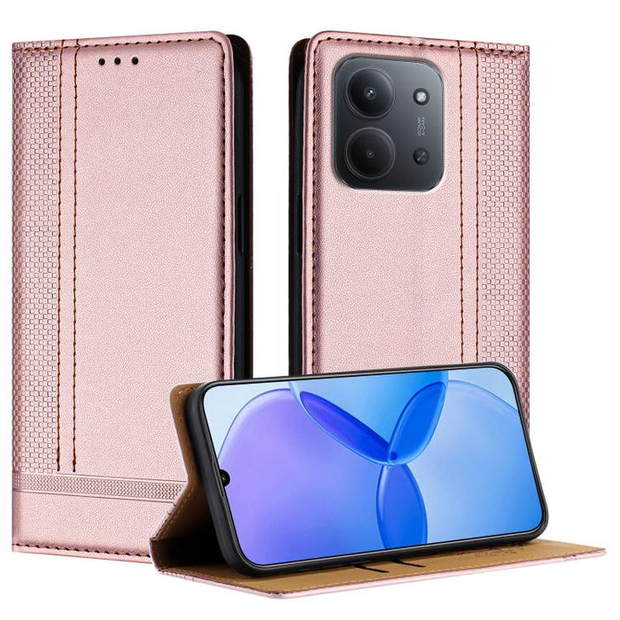 Funda para teléfono de cuero vegano resistente a los arañazos con diseño de costuras, For Xiaomi Poco C85 4G, For Xiaomi Poco M7 4G 171mm, For Xiaomi 15T Pro 5G, For Xiaomi 15T 5G, For Xiaomi Civi 5 Pro, For Xiaomi 15S Pro, For Xiaomi 15 Ultra         ...